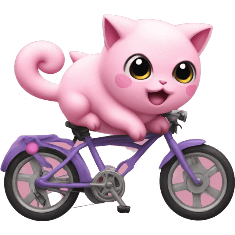 Jigglypuff on a bike emoji