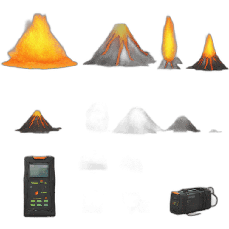  equipment to detect signs of volcanic activity  emoji