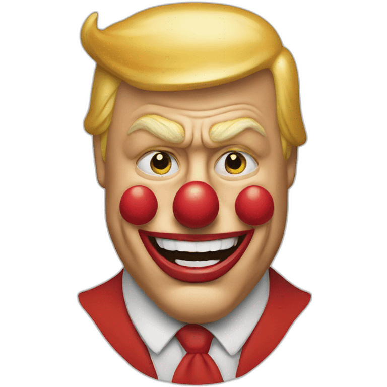 Donald Trump en clown emoji