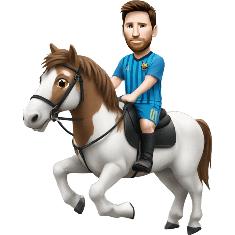 Messi sur un cheval emoji