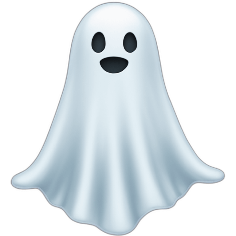 Snapchat ghost with the hands emoji