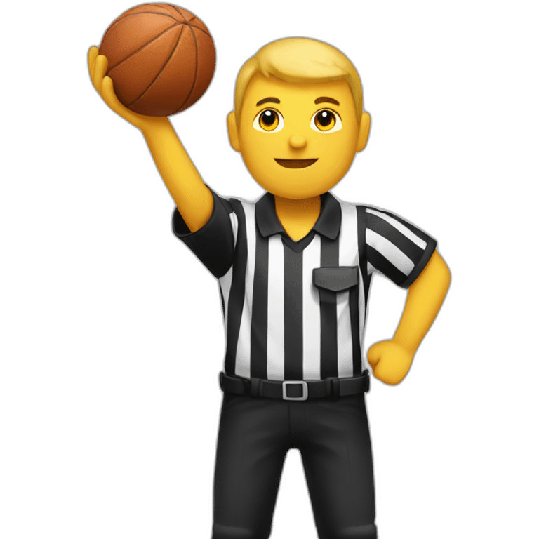 referee catching ball emoji