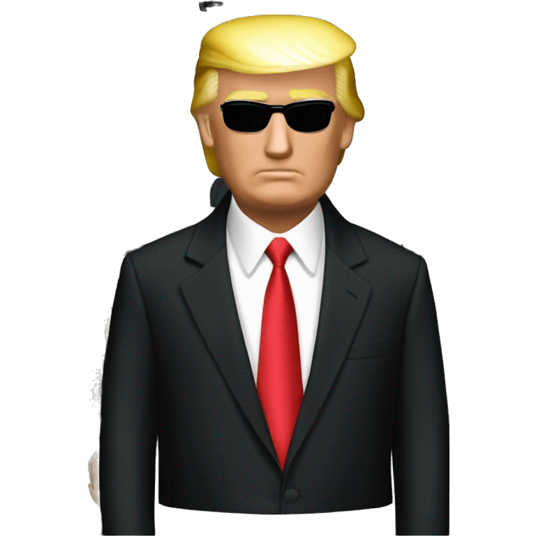 Donald trump as character in the matrix emoji