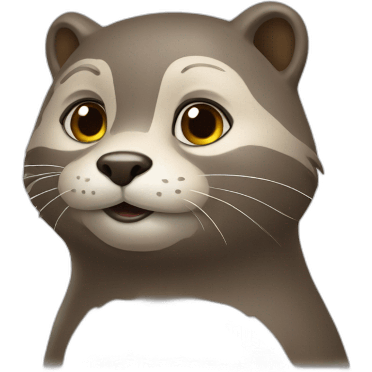 Chat sur loutre emoji