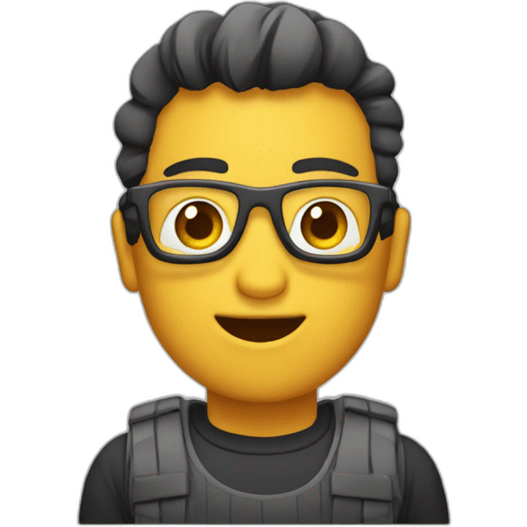 chico con computadora emoji