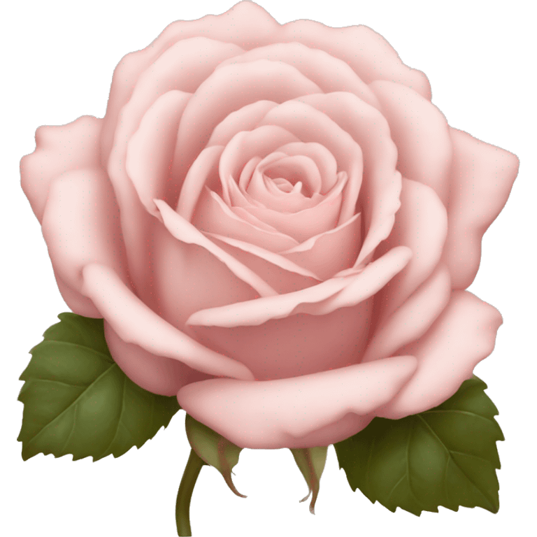 vintage pale pink rose emoji