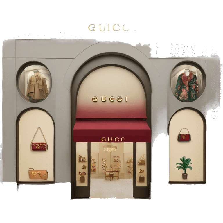 Gucci boutique emoji