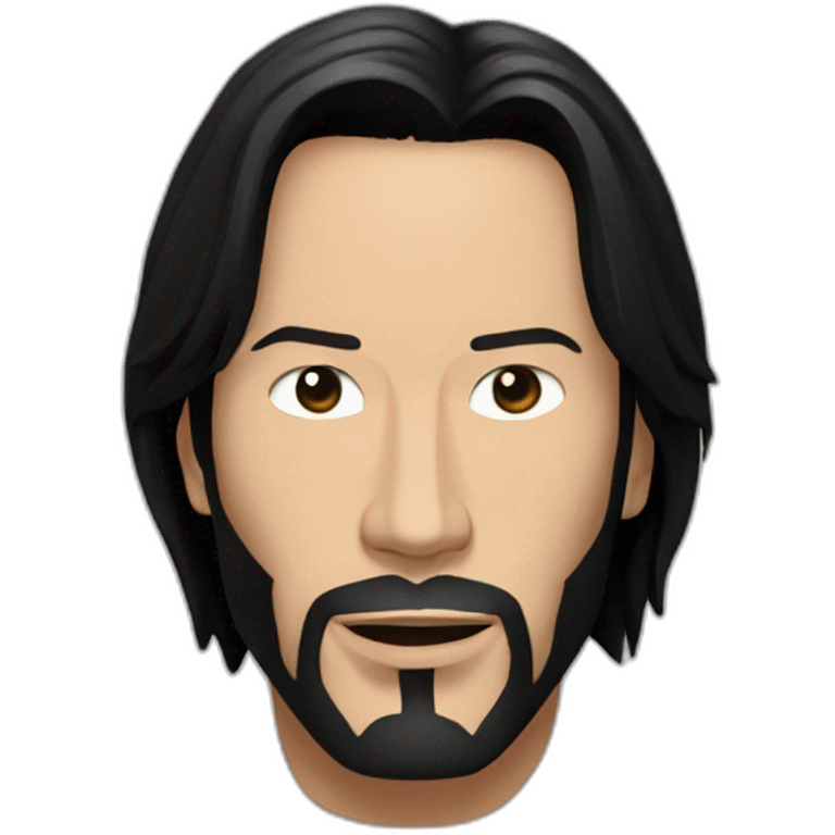 Black young keanu reeves as b matrix emoji