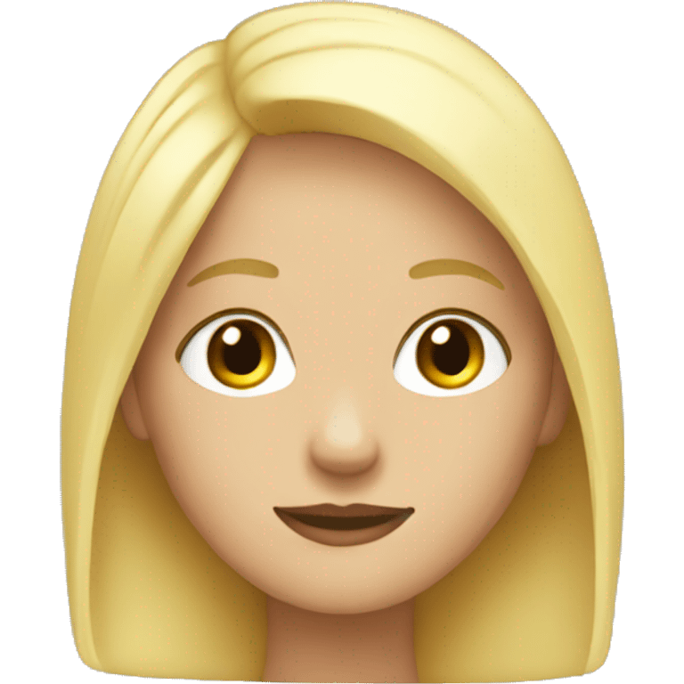 Blonde girl  emoji