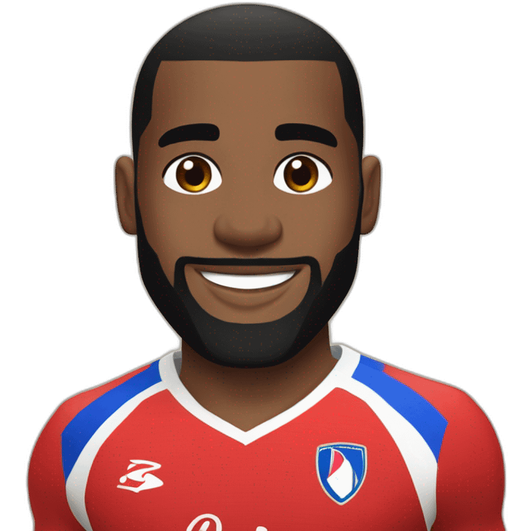 Alexandre Lacazette maillot olympique lyonnais emoji