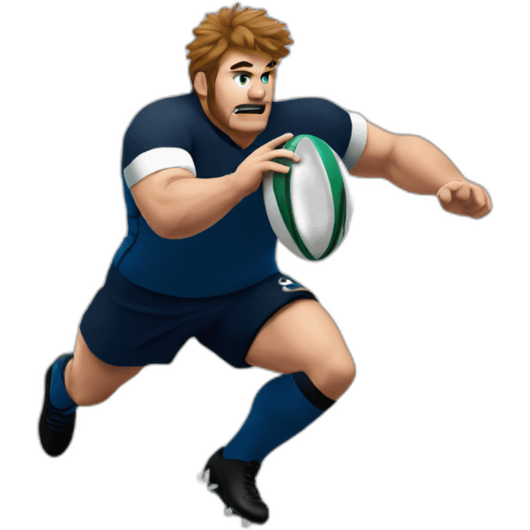 A rugby playing scotsman emoji