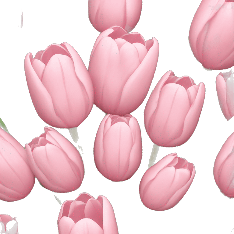 Light pink tulip bouquet  emoji