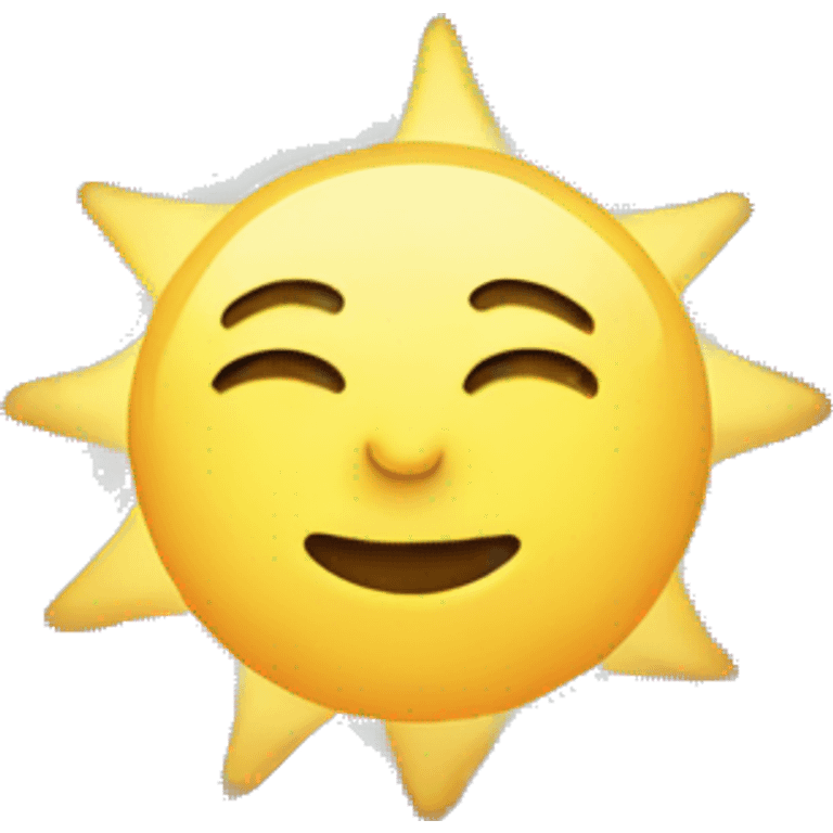 sky with stars with sun emoji