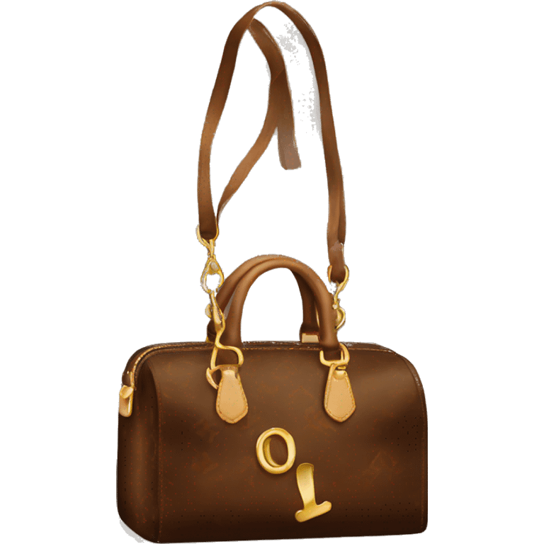 brown LV bag emoji