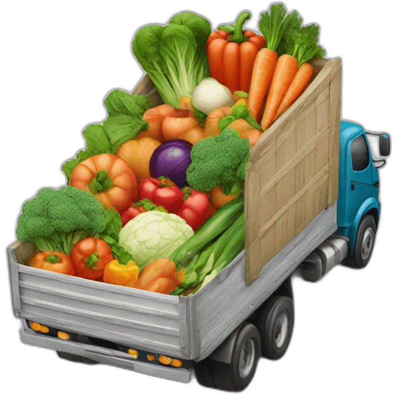 truck with vegetables emoji