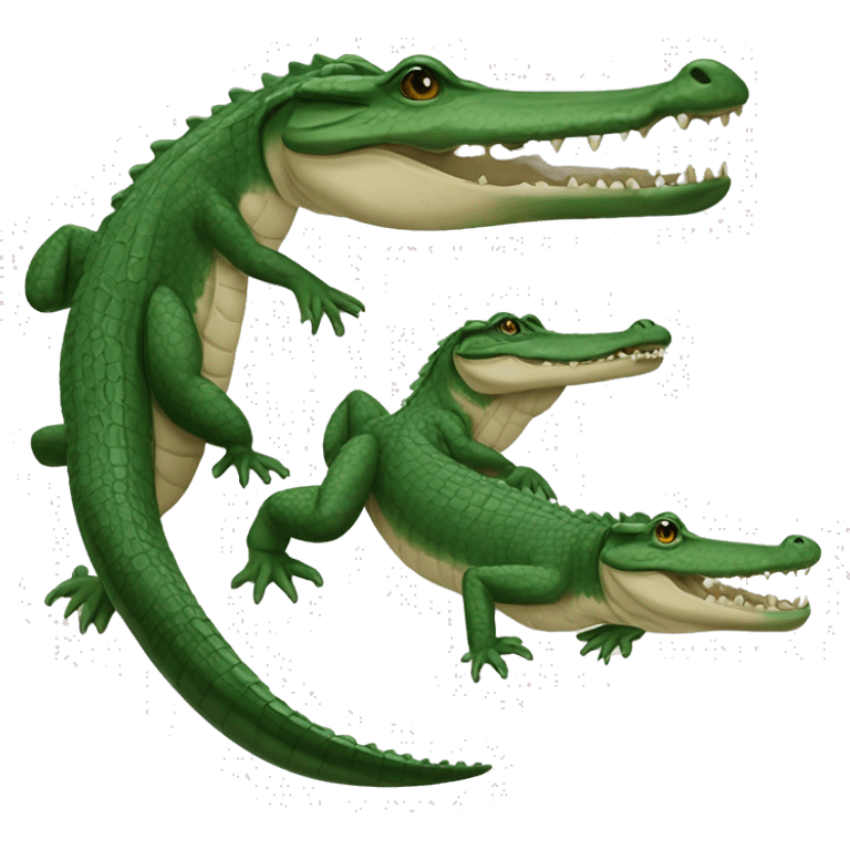 white background Everglades alligator emoji