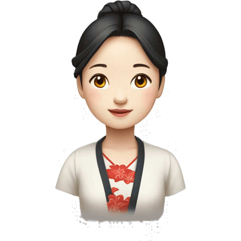 a girl from China Hubei Province emoji