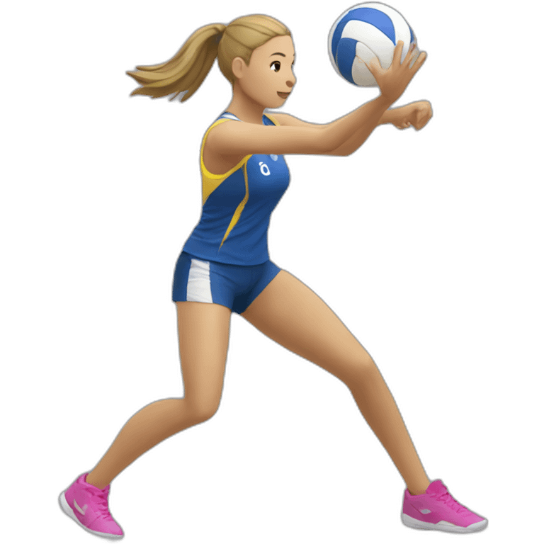 Voley player female playing emoji