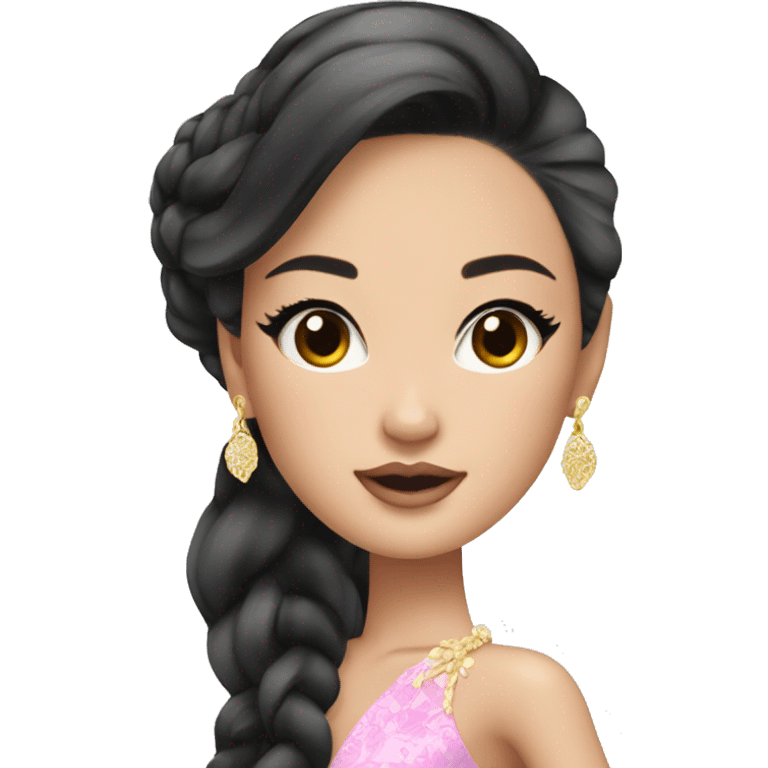 glamorous asian barbie  emoji