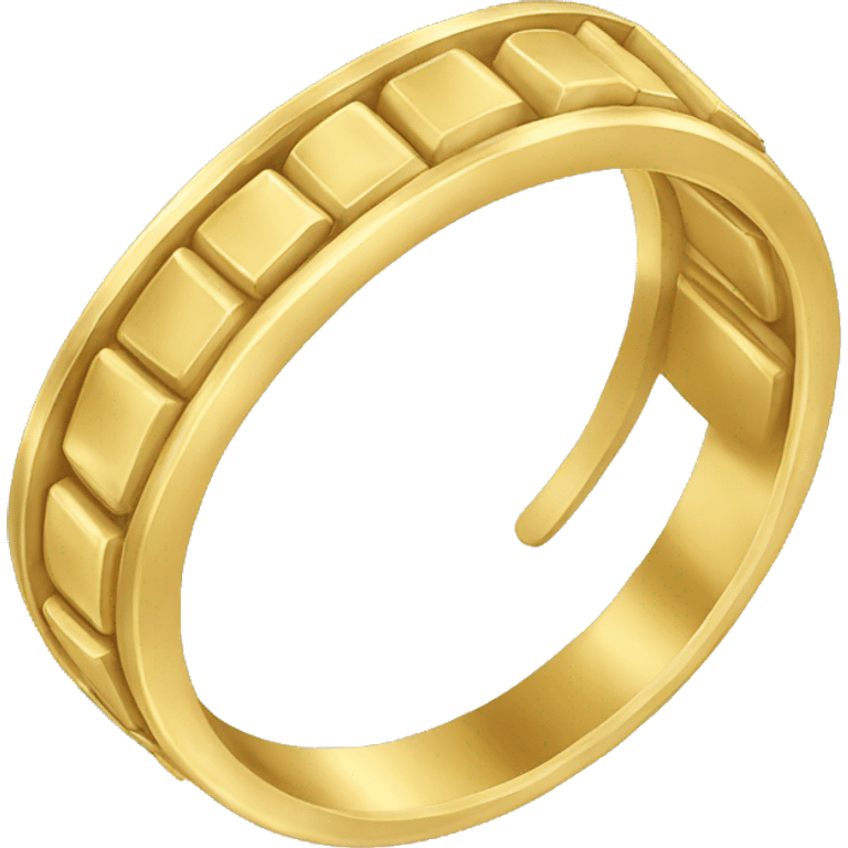 Gold band ring  emoji