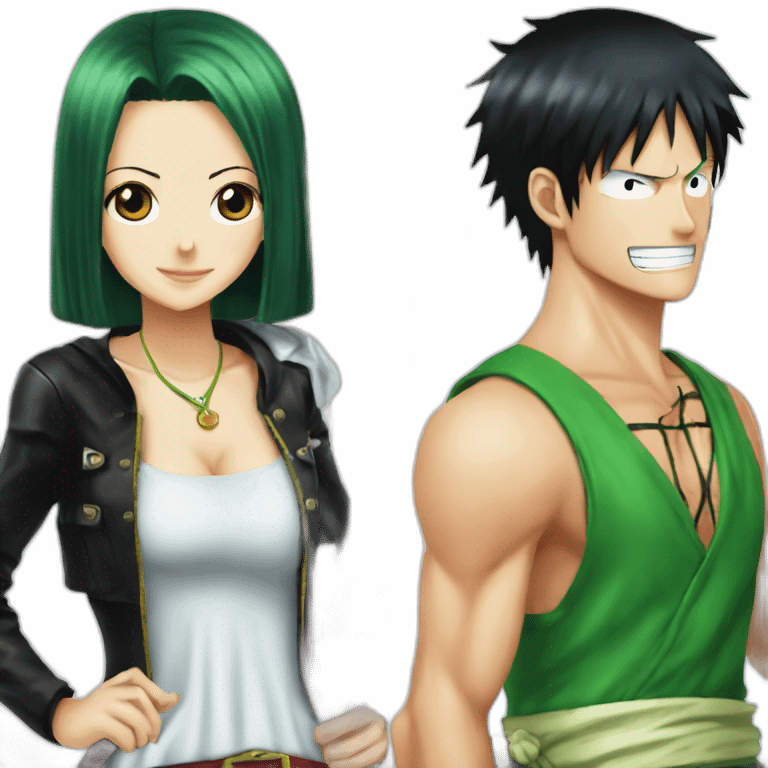 Nico Robin and zoro One piece emoji