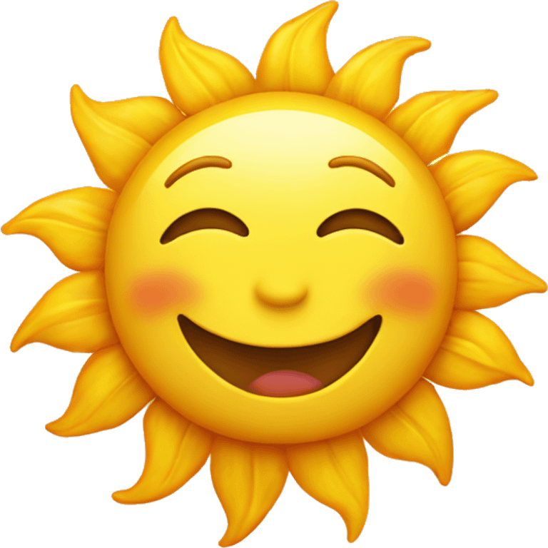 happy sun emoji