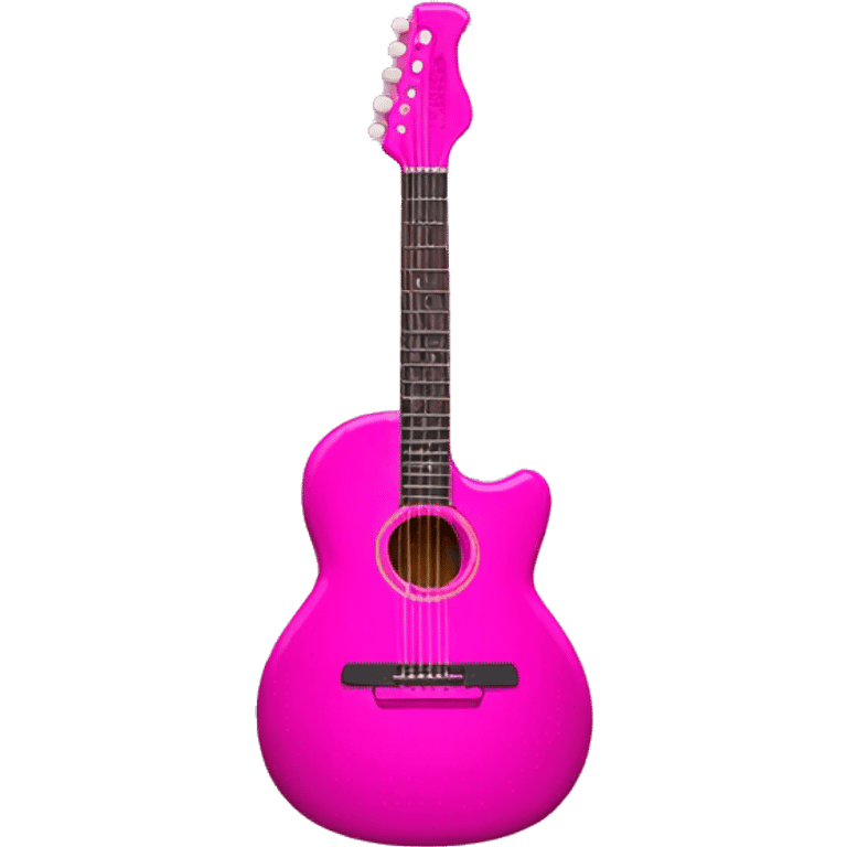 Hot pink Guitar emoji