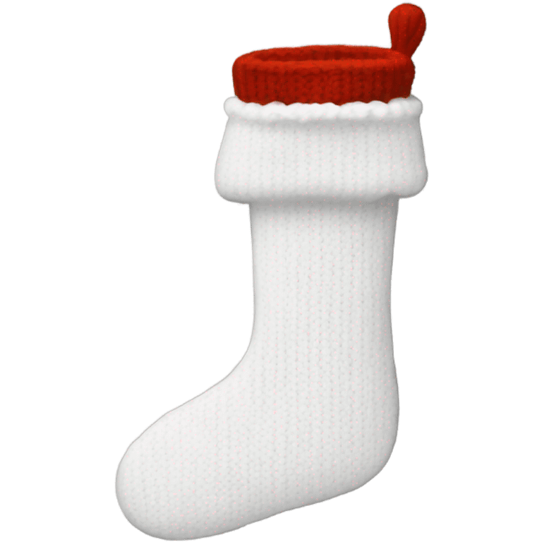 White knit stocking emoji