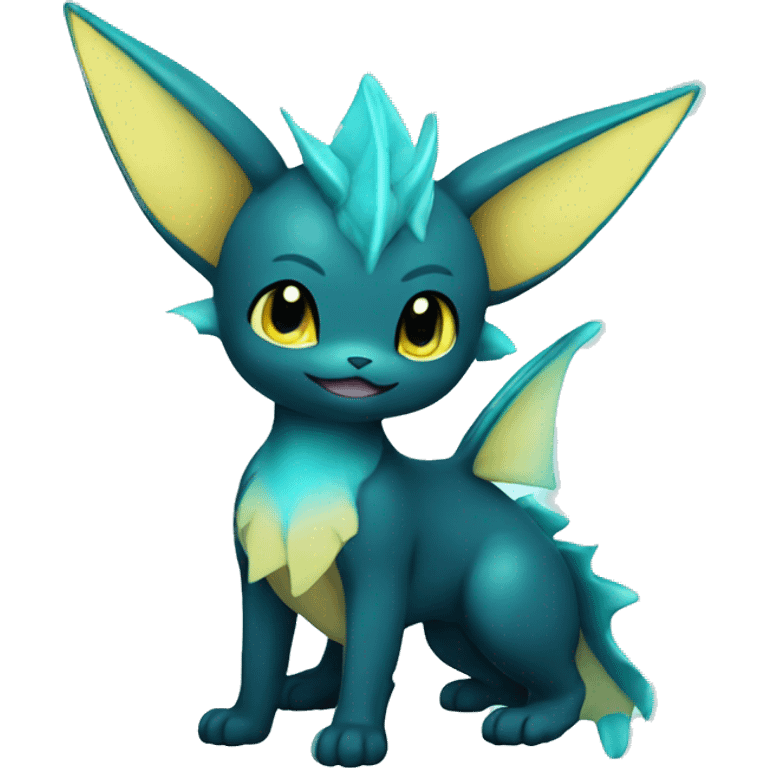 Vaporeon-Umbreon full body emoji