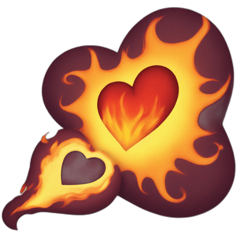 hearts on fire emoji