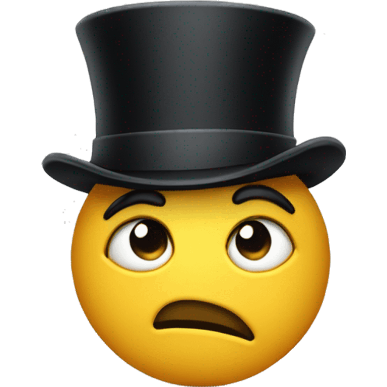 shrugging tophat emoji