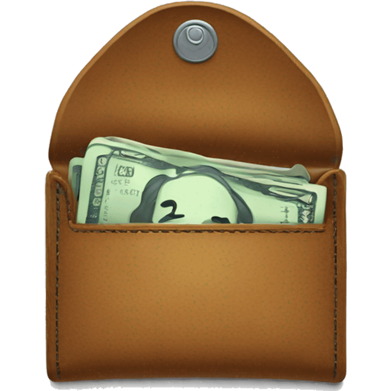 inside empty wallet, no money inside emoji