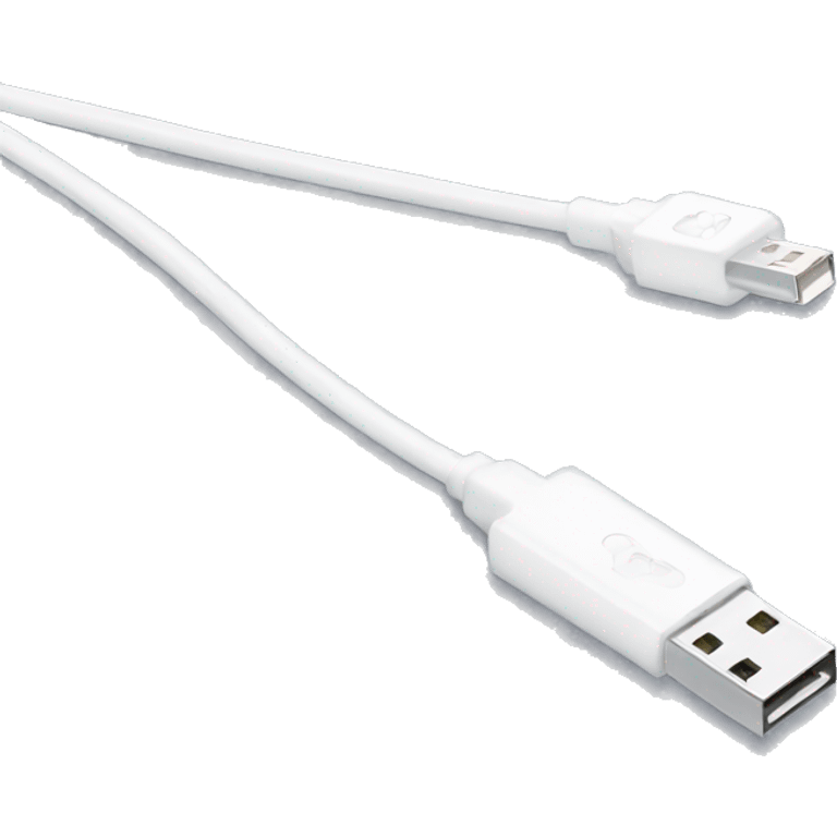 White usb cable emoji