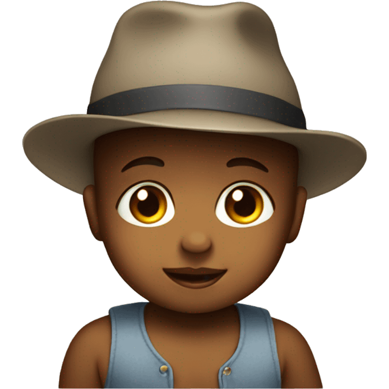 baby wearing a hat emoji