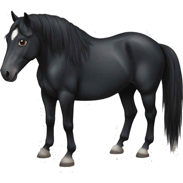 black horse emoji