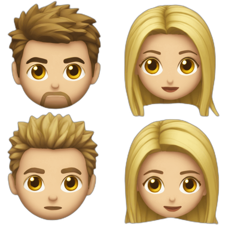 shakira and piqué fighting emoji