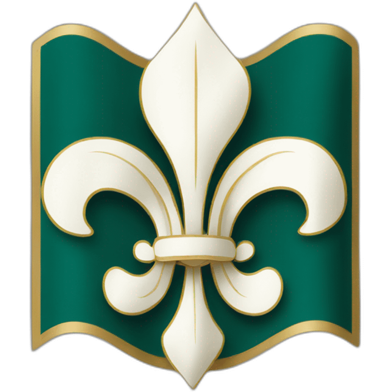 Fleur de lys drapeau emoji