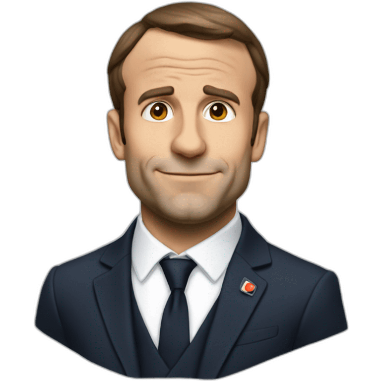 Macron fait caca emoji