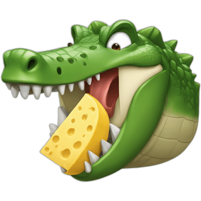 crocodile eating lunch emoji