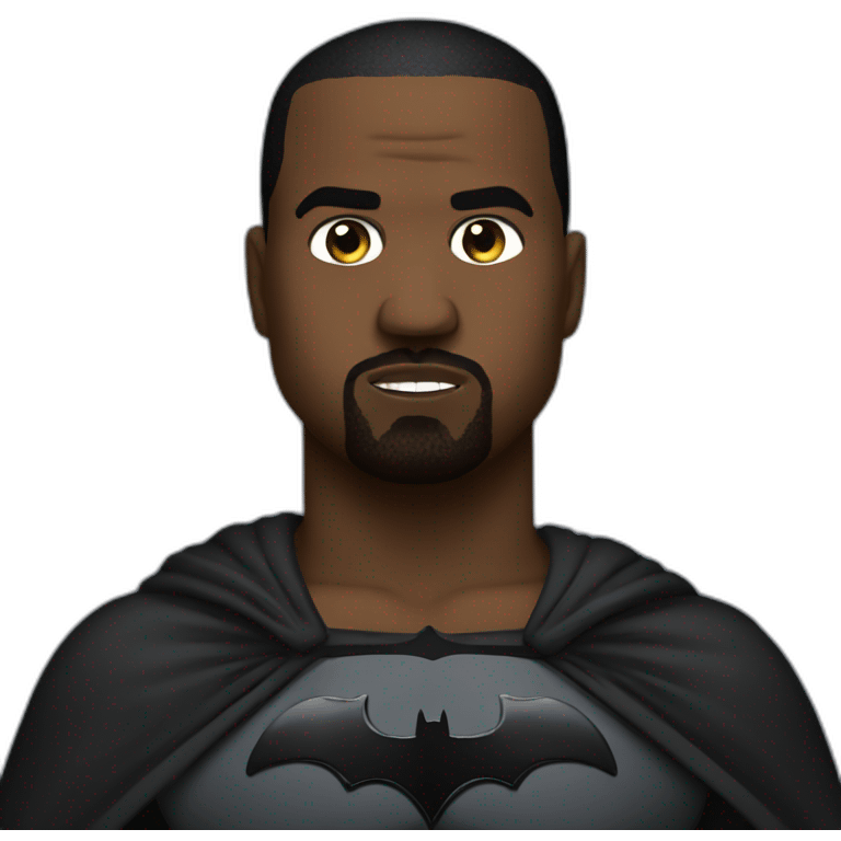 Kanye as batman emoji