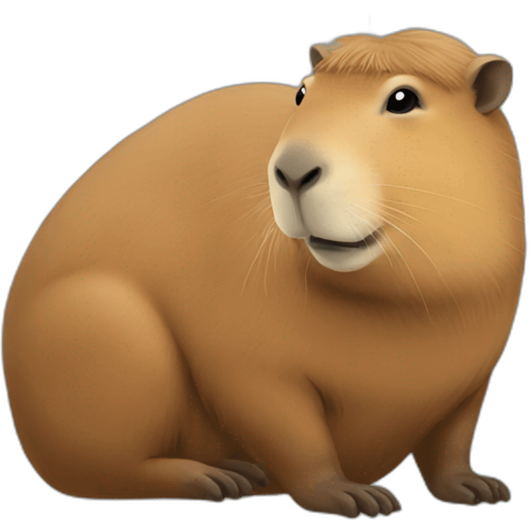 Capybara sitting emoji