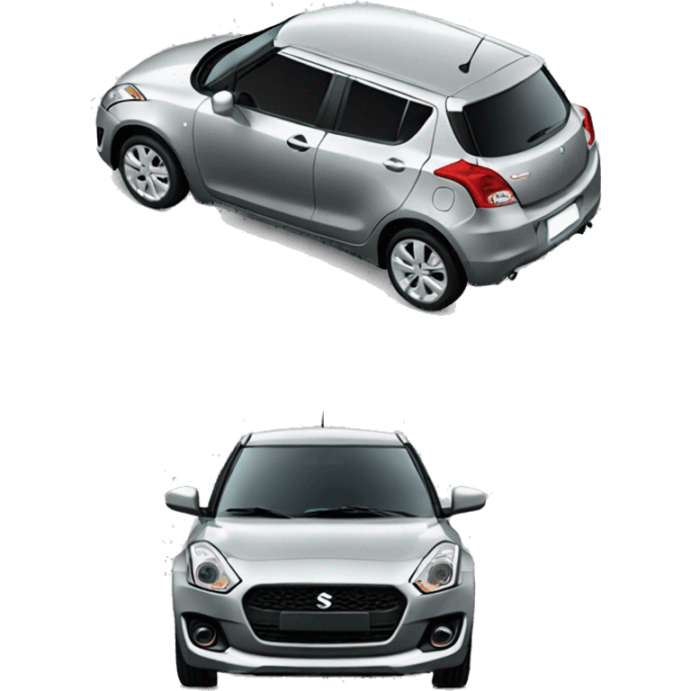 Car suzuki swift grey  emoji