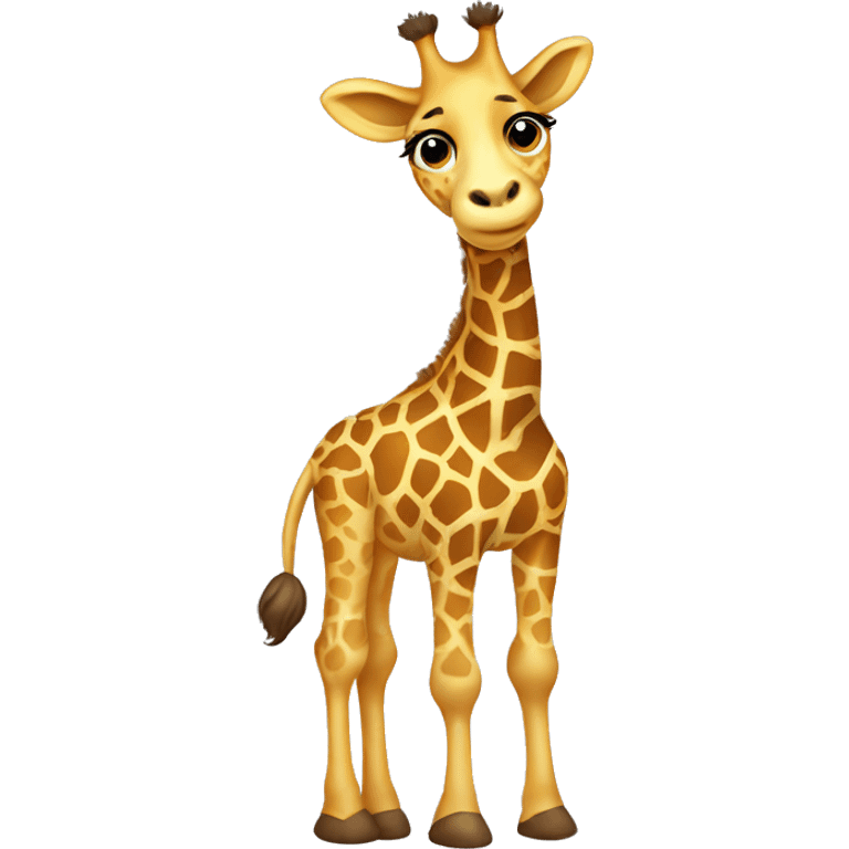 Giraffe in tutu emoji