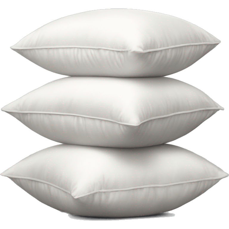 stack of silk white pillows emoji