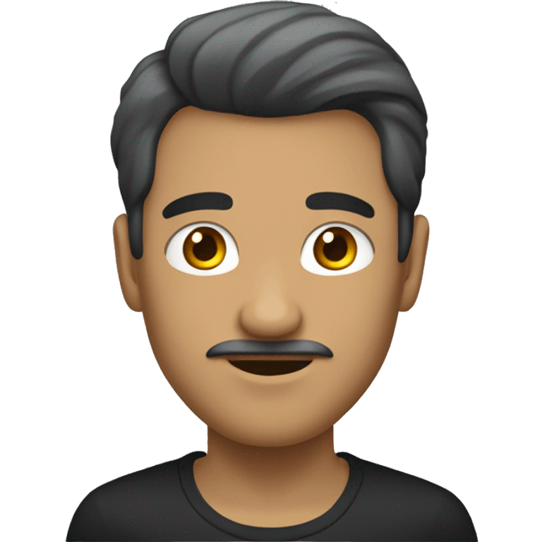 homme de couleur noir, sans cheveux, complètement chauve emoji