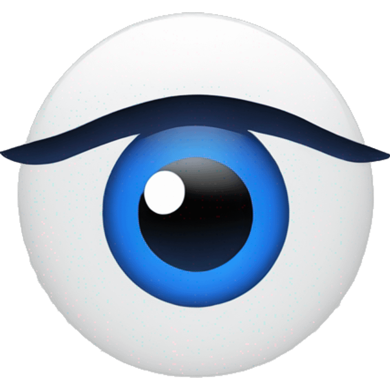 evil eye as a logo, minimal emoji