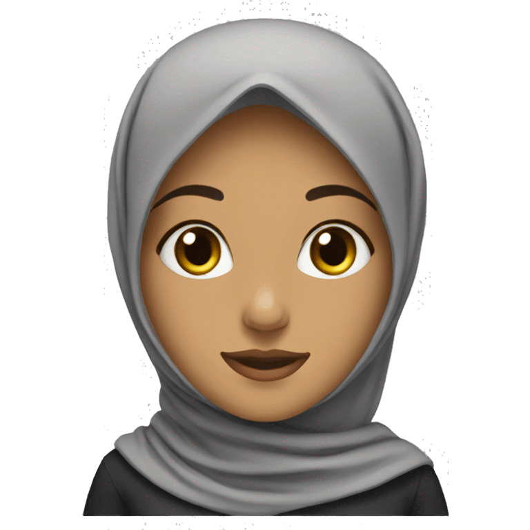 Muslim girl hijab head emoji