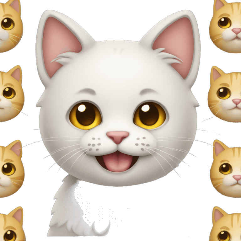 gatinho com lingua pra fora emoji