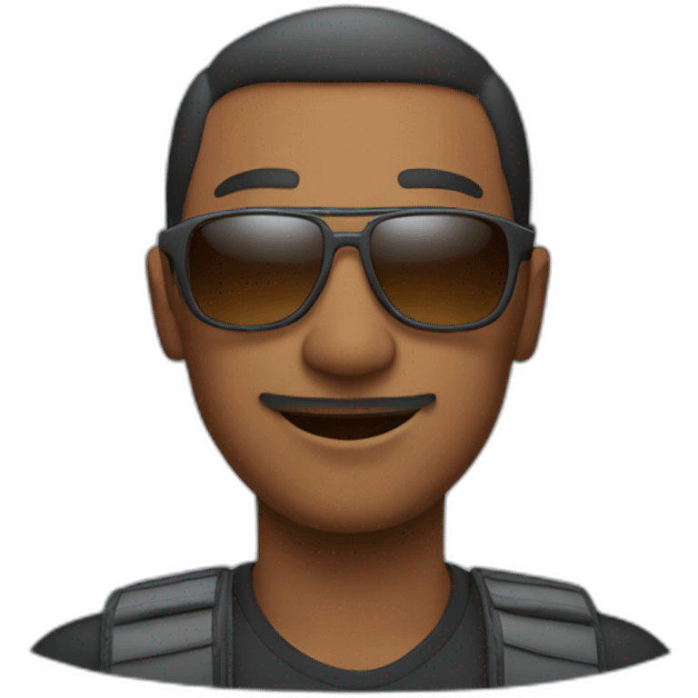 man with planes for sunglasses emoji