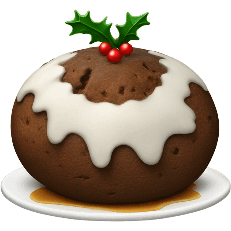 Christmas pudding  emoji